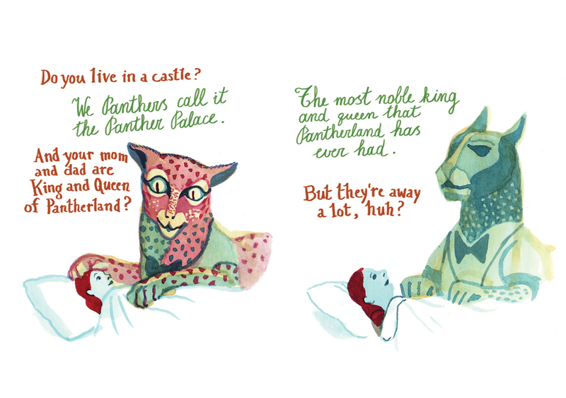 Illustration for article titled D&Q exclusive: Panther puts a chilling twist on a little girl’s imaginary friend